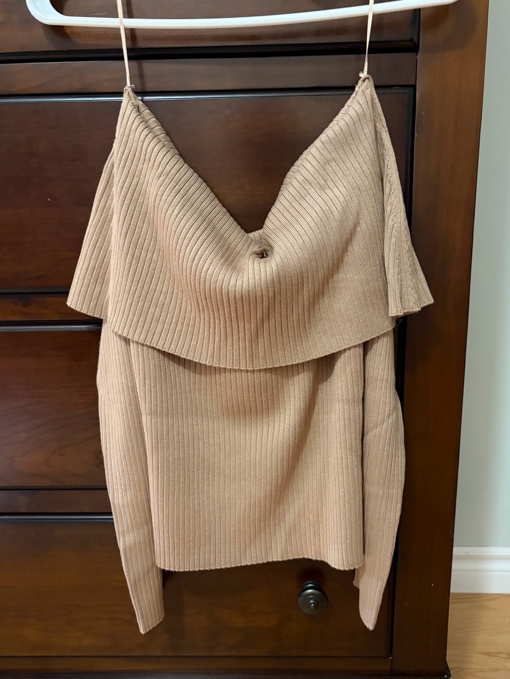 BTL Elle Off-Shoulder Ribbed Knit Sweater - Picture 4 of 6